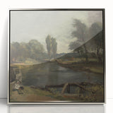 Classic Romantic Paintings: Flatford Lock by John Constable