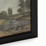 Classic Romantic Paintings: Flatford Lock by John Constable