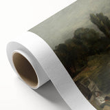 Classic Romantic Paintings: Flatford Lock by John Constable