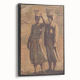 Expressionist Water Bearers – Rustic Figurative Wall Art