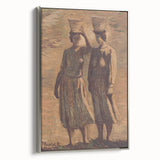 Expressionist Water Bearers – Rustic Figurative Wall Art