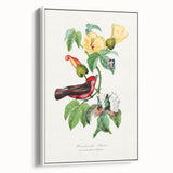 Romantic Art Prints: Vermilion Flycatcher and Botanical Study