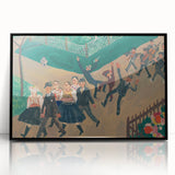 Expressionist Wedding Scene – Vibrant Cultural Wall Art