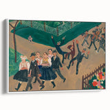 Expressionist Wedding Scene – Vibrant Cultural Wall Art