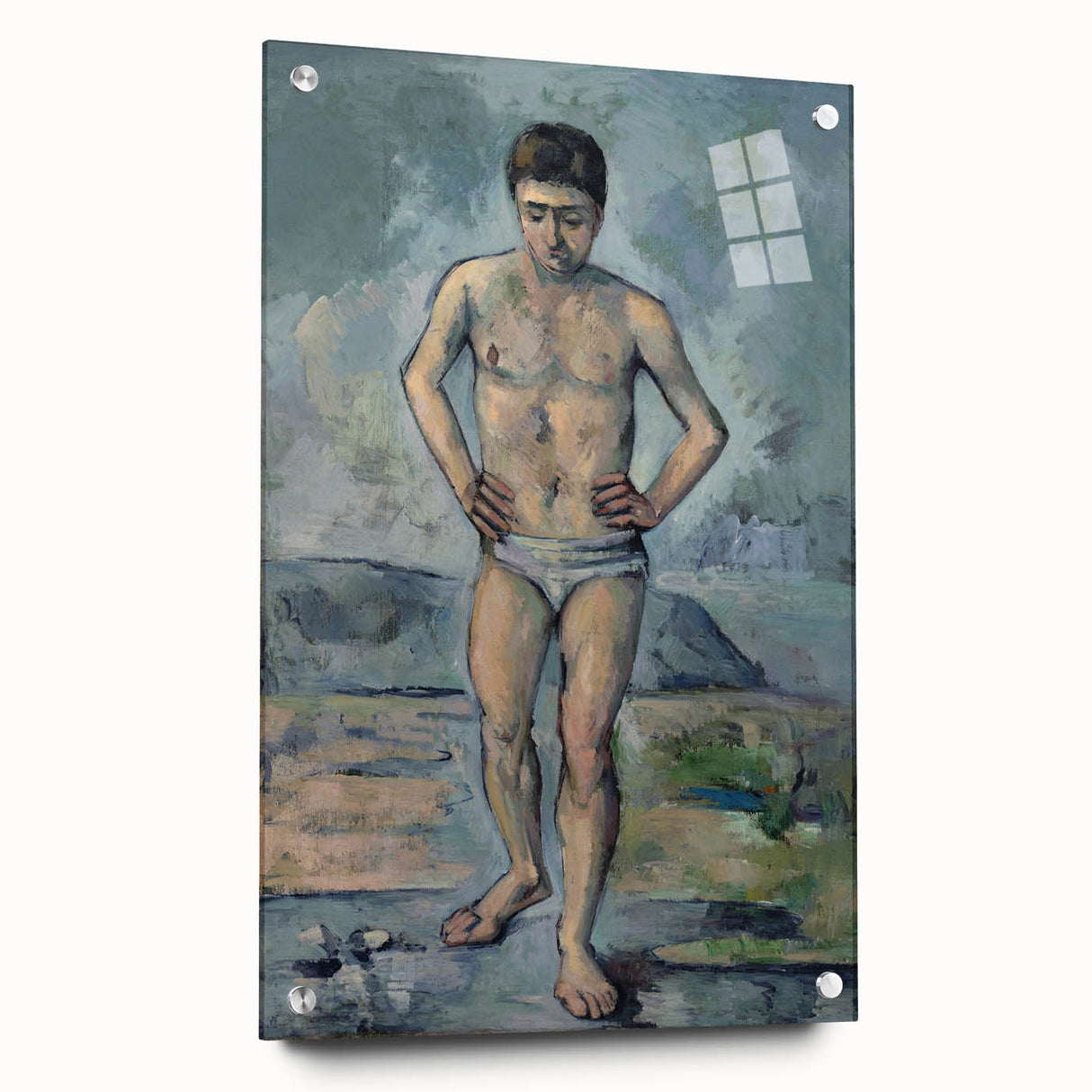 Impressionism Wall Art: The Bather by Paul Cézanne Prints