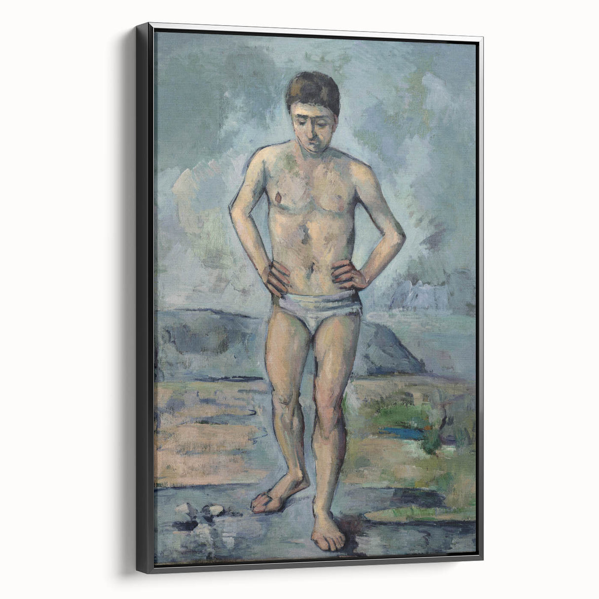 Impressionism Wall Art: The Bather by Paul Cézanne Prints