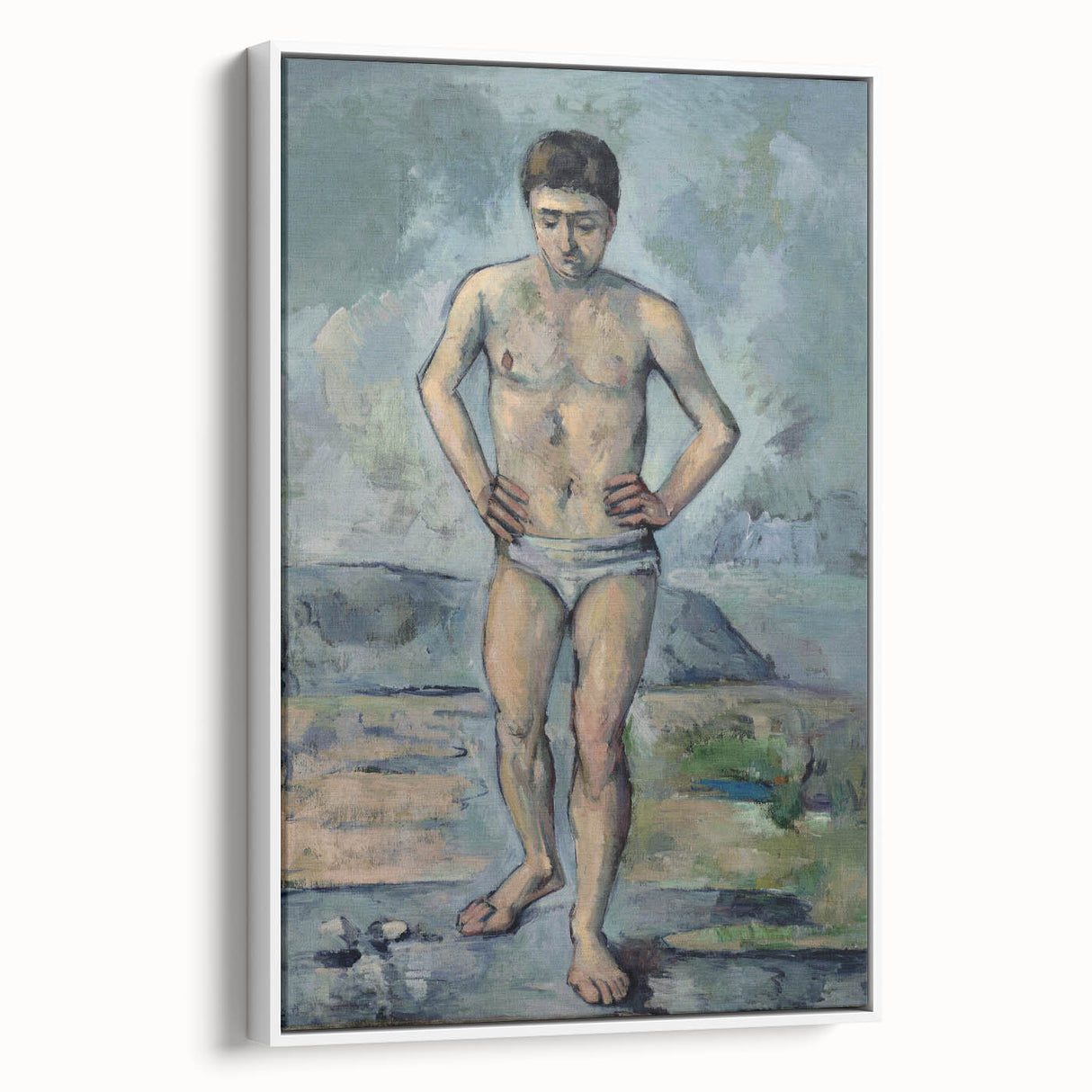 Impressionism Wall Art: The Bather by Paul Cézanne Prints