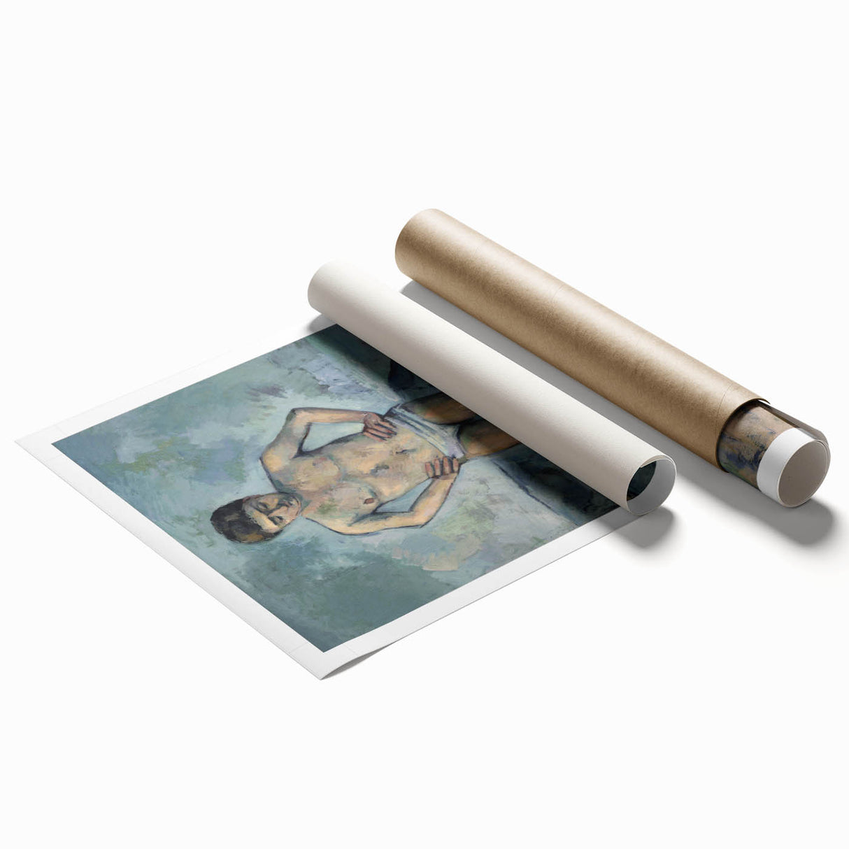 Impressionism Wall Art: The Bather by Paul Cézanne Prints