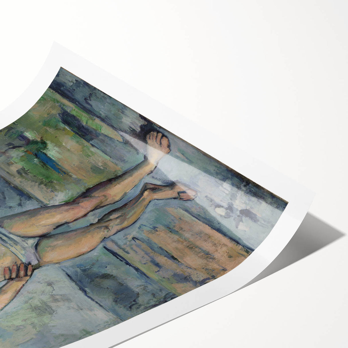 Impressionism Wall Art: The Bather by Paul Cézanne Prints