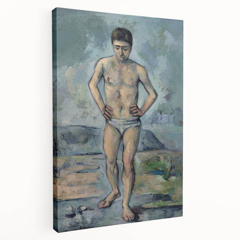 Impressionism Wall Art: The Bather by Paul Cézanne Prints