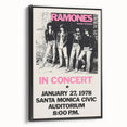 Ramones Retro Poster - Vintage Concert Art - Rocket to Russia 1978