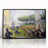 Impressionist Landscape Wall Art - Claude Monet Style Fishermen Scene