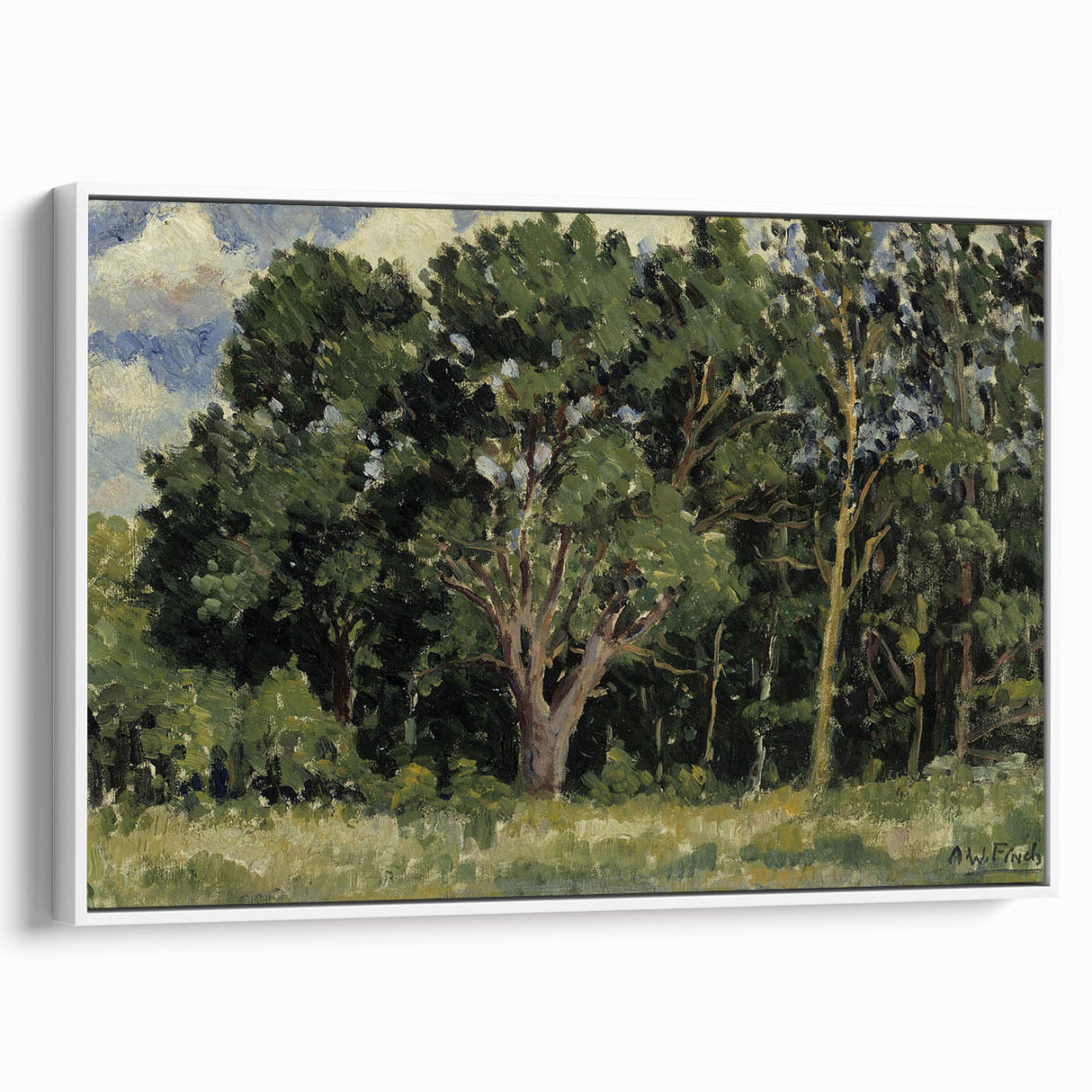 Modern Wall Art - Wood by Alfred William Finch - Lush Forest Decor