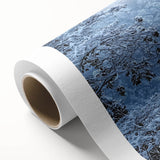 Rolled canvas showcasing a stunning landscape featuring a majestic castle under a blue sky, beautifully textured for artistic depth, perfect for home decor.