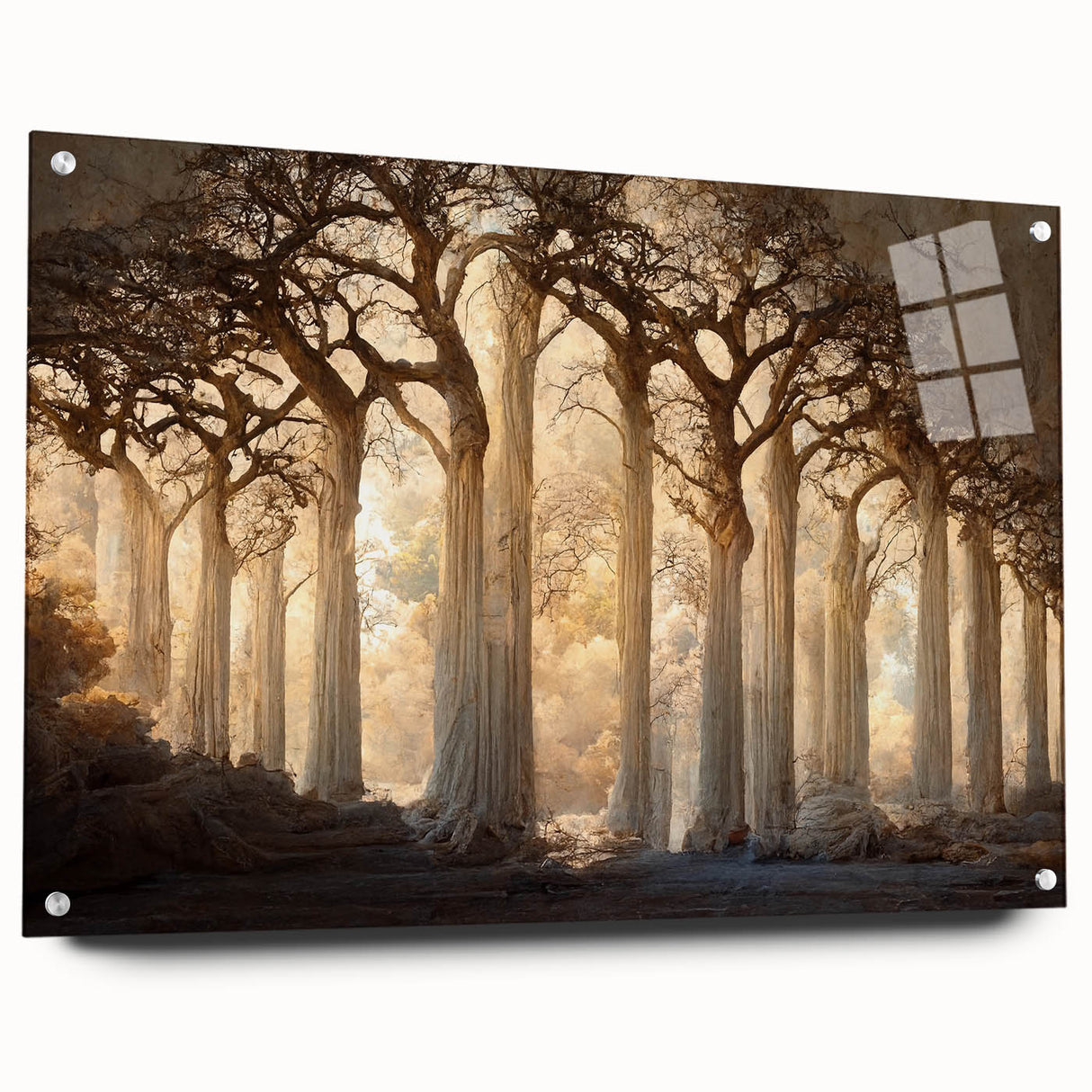 Elegant Dining Room Wall Decor - Mystical Forest Canvas Art