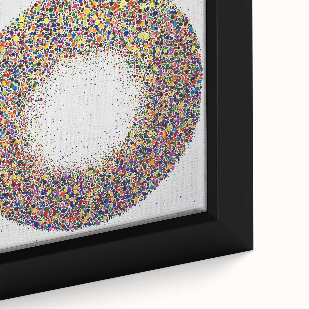 Modern Office Wall Art - Vibrant Multicolor Abstract Circle Print