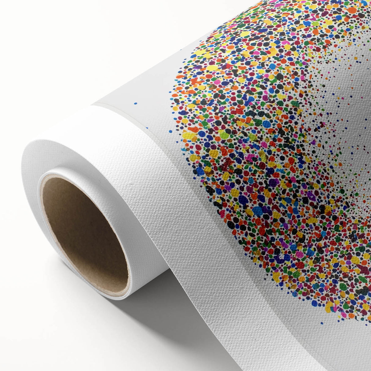 Modern Office Wall Art - Vibrant Multicolor Abstract Circle Print