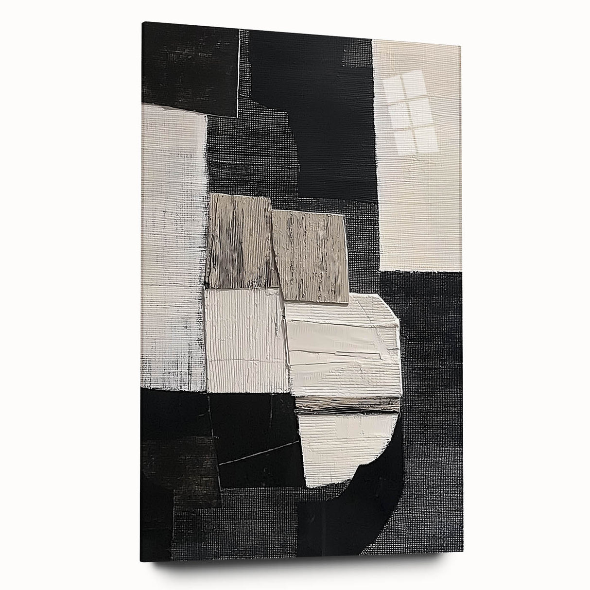 Abstract geometric acrylic glass design showcasing vibrant colors and sharp angles in a side view, perfect for modern decor and artistic expression.