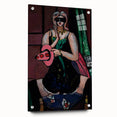 Expressionist Carnival Mask Art – Abstract Columbine Canvas Wall Art