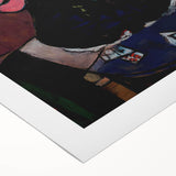 Expressionist Carnival Mask Art – Abstract Columbine Canvas Wall Art