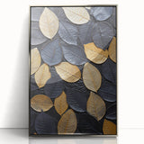 Framed acrylic wall art featuring a vibrant design of flowers and botanical leaves with a sleek silver border, perfect for modern home decor.
