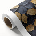 Rolled canvas wall art showcasing a vibrant floral design with intricate leaves, perfect for home decor. Features rich colors and a textured finish, ideal for adding elegance to any room.