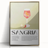 Art deco poster featuring a stylized cocktail glass in gold and black, acrylic framed, ideal for modern bar area decor.