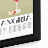 Extra large black wall art featuring colorful, textured food and drink motifs on a framed canvas.