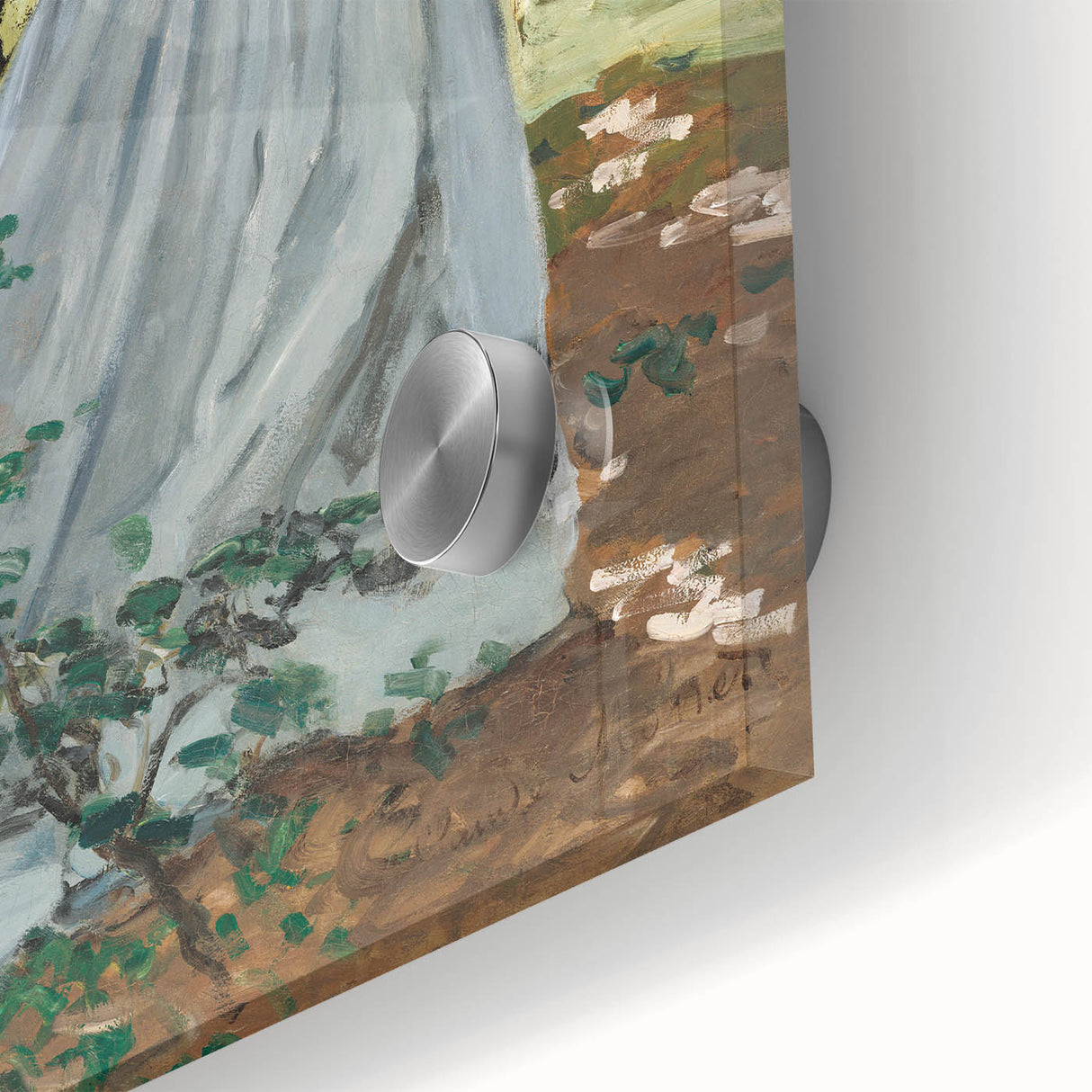 Claude Monet's Bazille and Camille - Impressionist Outdoor Scene Art