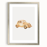 Classic Wooden Car Nursery Wall Art – Baby Room Decor Prints