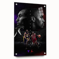 Urban Chic Pop Art Wall Art – Bold Black, Red, and Purple Canvas
