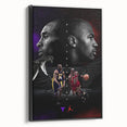 Urban Chic Pop Art Wall Art – Bold Black, Red, and Purple Canvas
