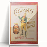 Retro Cowan’s Irish Whisky Poster - Vintage Wall Art Print