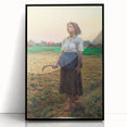 Realism Art Print - The Song of the Lark by Jules Breton Canvas Art