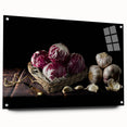 Rustic Radicchio & Garlic Art – Vintage Farmhouse Kitchen Print