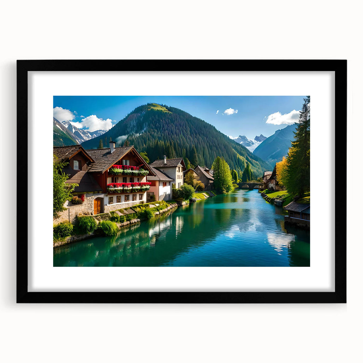 Extra large abstract art print of colorful.