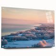 Acrylic print of a European scenery in Estonia, featuring muted earthy tones, ideal for dining room decor.