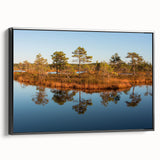 Black and white landscape art painting of a European scene on framed canvas, suitable for bedroom decor.