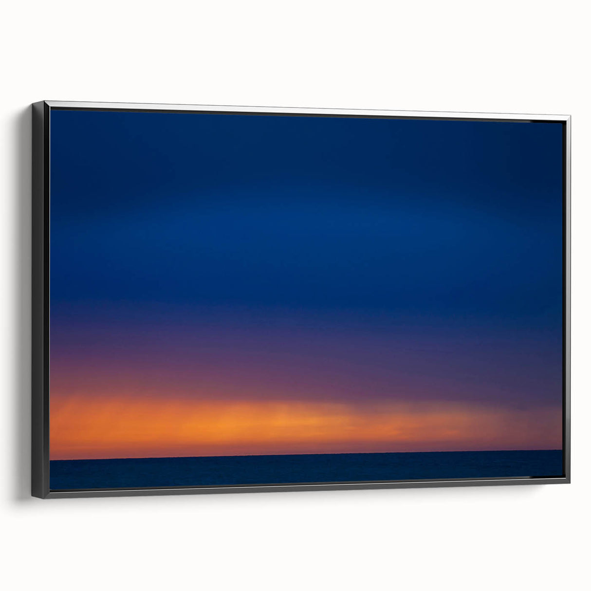 Black and white framed canvas of Yucatan landscape, ideal for bedroom wall decor.