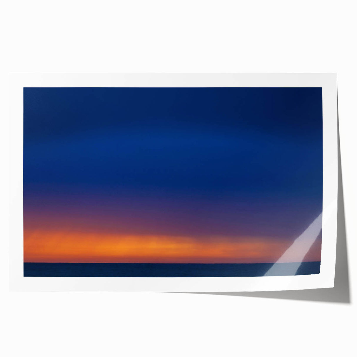 Extra large rolled print of Yucatan scenery with vibrant green and blue tones, ideal for art wall dining room.