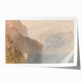 Classic Romantic Paintings: Tell's Chapel on Lake Lucerne