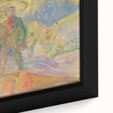 Expressionist Art - Weighing Wood by Weisz-Kubínčan - Vibrant Masterpiece