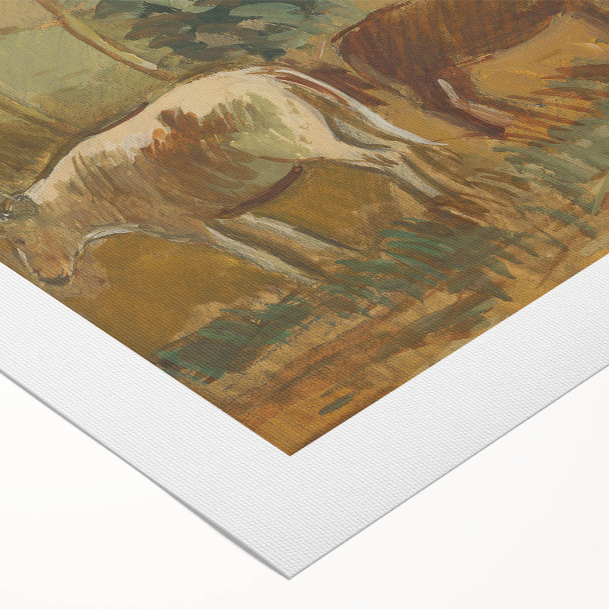 Modern Wall Art - Cows by Cyprián Majerník - Rustic Farmhouse Decor