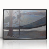 Expressionist Art - Winter at Nordstrand by Edvard Munch - Nordic Landscape