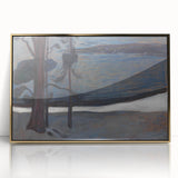 Expressionist Art - Winter at Nordstrand by Edvard Munch - Nordic Landscape