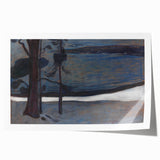 Expressionist Art - Winter at Nordstrand by Edvard Munch - Nordic Landscape