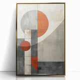 Framed minimalist abstract wall art featuring gold accents on a sleek acrylic background, showcasing a modern design ideal for contemporary home decor.