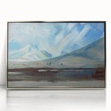 Expressionist Winter Landscape – Serene Snowy Wall Art