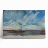 Expressionist Winter Landscape – Serene Snowy Wall Art