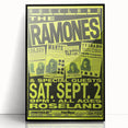 Retro Ramones Concert Poster | Vintage Punk Rock Wall Art